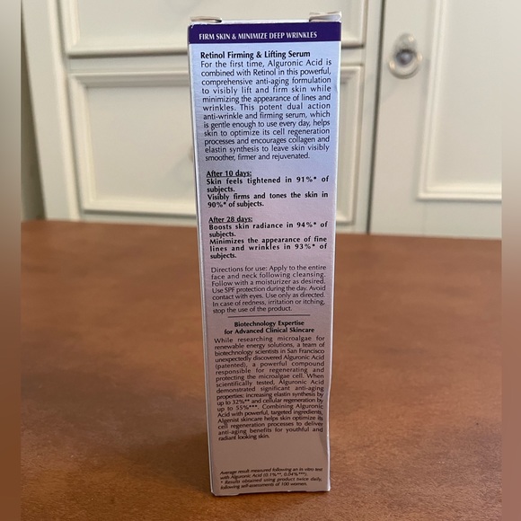 NWT Algenist Firming Retinol Firming and Lifting Serum 1 oz full size - Picture 4 of 5